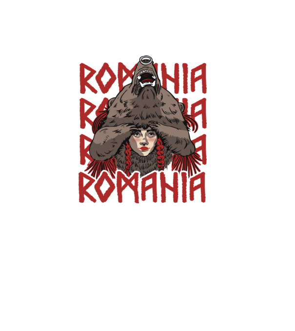 Dansul Ursului romania model negru pe tricou