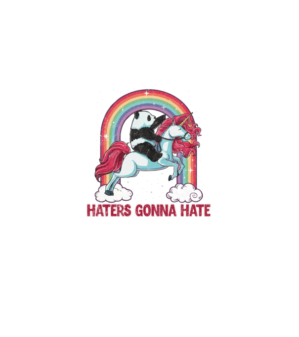 HATERS GONNA HATE model alb pe tricou
