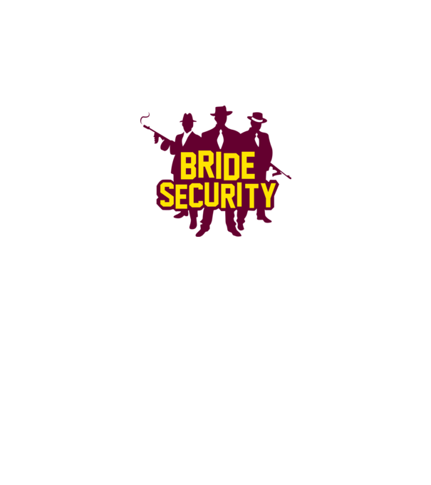 Bride Security model alb pe tricou
