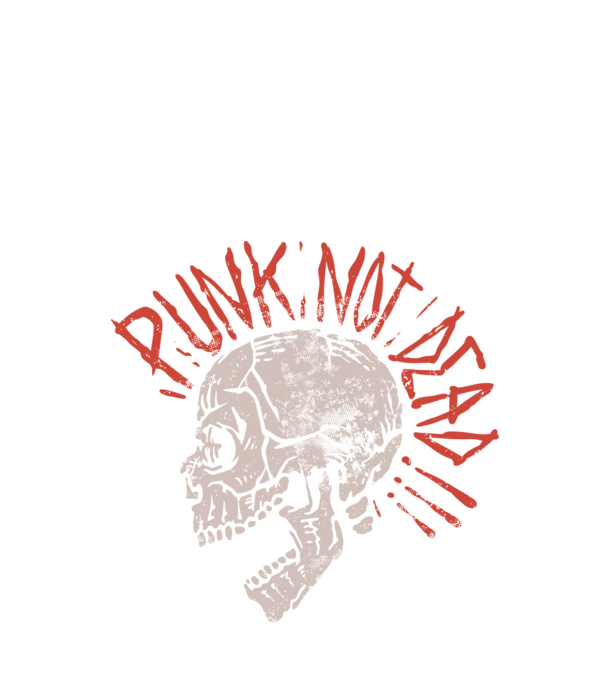 Punk Not Dead model negru pe tricou