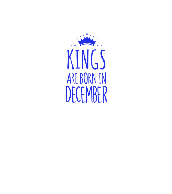 Kings are born in - December model galben pe tricou