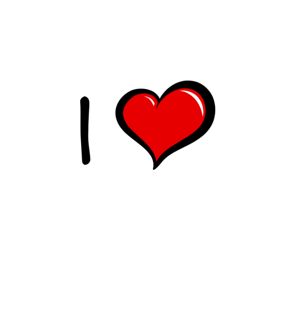 ilove model alb pe tricou