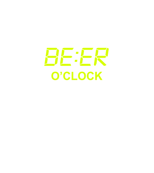 'Beer o'' clock' model negru pe tricou
