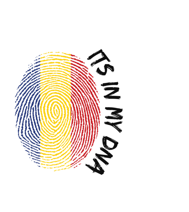 România fingerprint model albastru deschis pe tricou