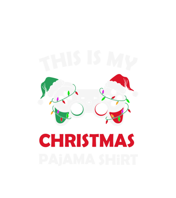 This is my christmas pajama model alb pe tricou