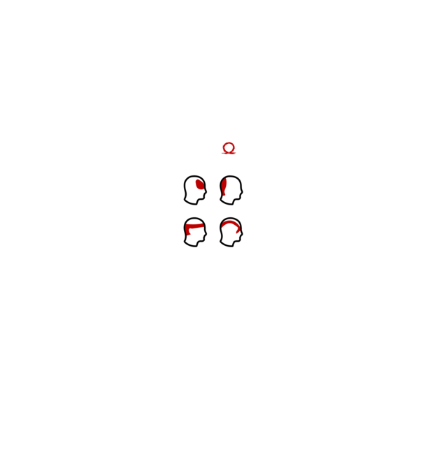 Type of Headaches - God of War model negru pe tricou