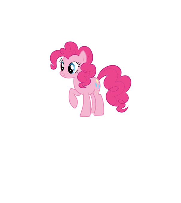 Pinkie Pie model alb pe tricou