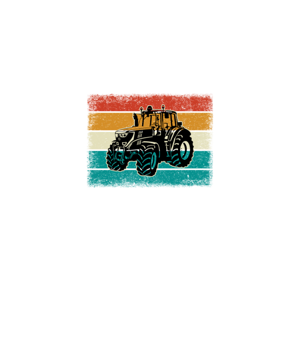 TRACTOR model negru pe tricou