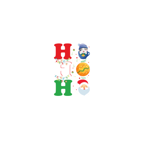 Ho-ho-ho christmas model negru pe tricou