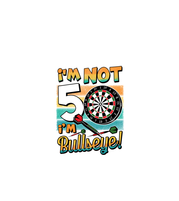 Darts Birthday 50 years old model negru pe tricou