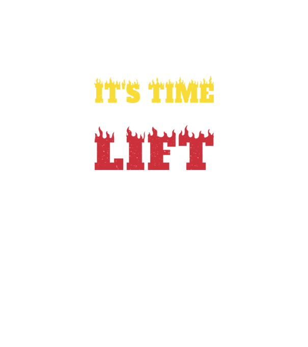 Time to lift model negru pe tricou