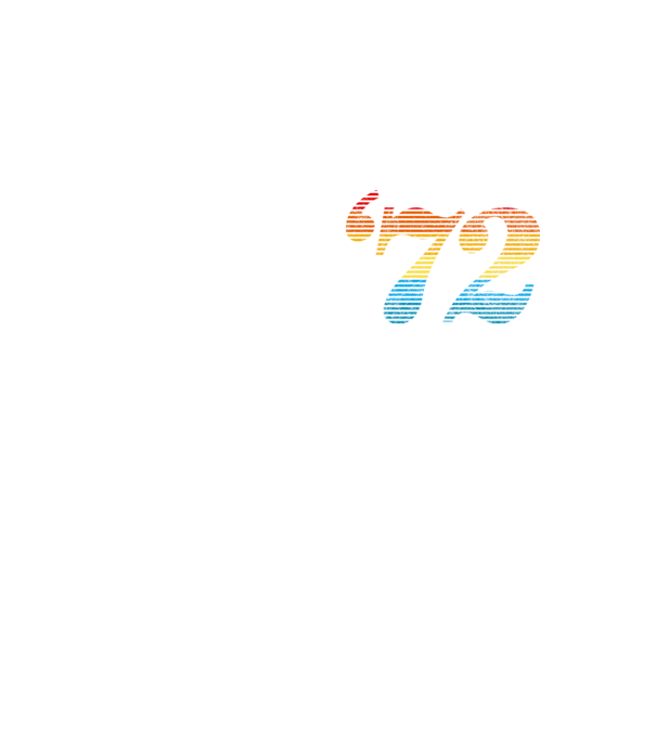 Retro Birthday 1972 model galben neon pe tricou