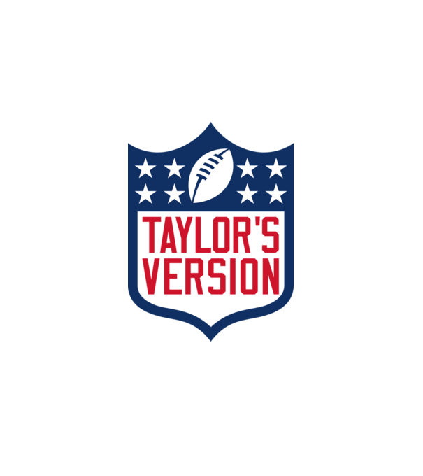 Taylor Swift football logo model alb pe tricou