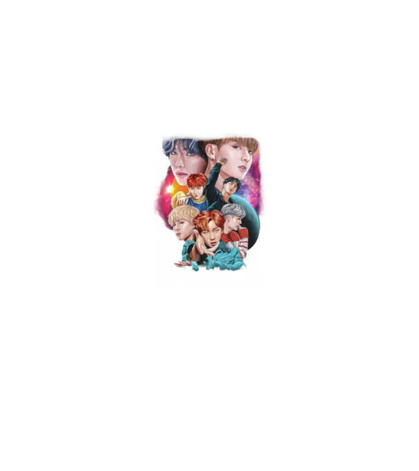 BTS POSTER model negru pe tricou
