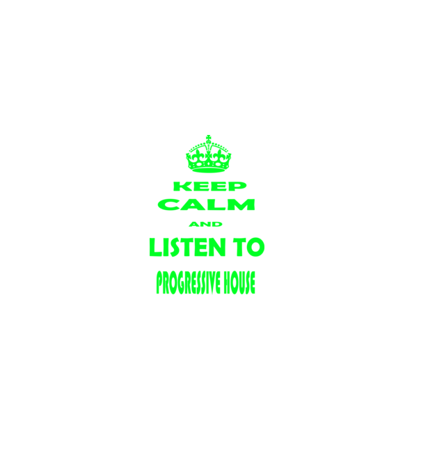 Keep Calm and Listen to prog-house model negru pe tricou