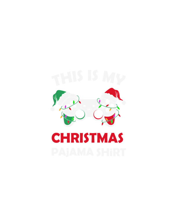 This is my christmas pajama model negru pe tricou