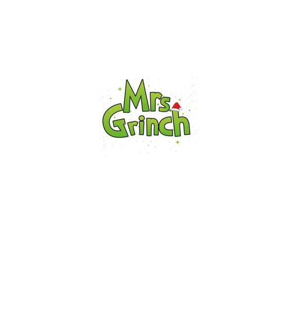 Grinch Family Mrs Grinch model negru pe tricou