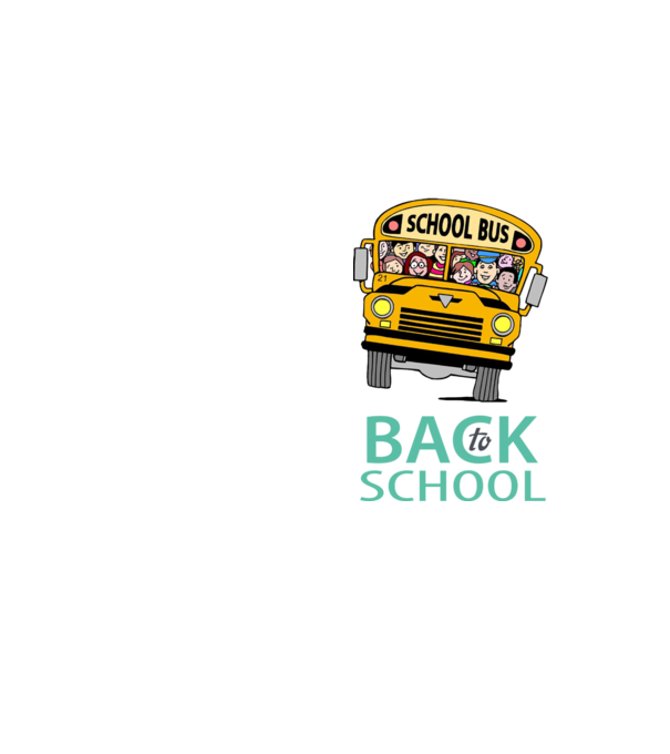 Back to school bus model galben neon pe tricou