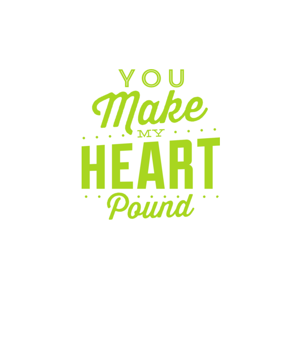 Make my heart model negru pe tricou