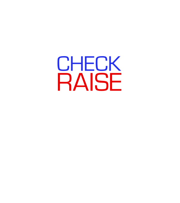 Check Raise model negru pe tricou