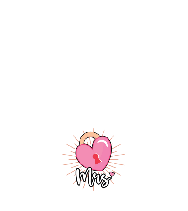Mrs key to the heart model negru pe tricou