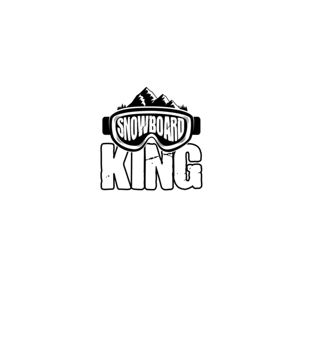 Snowboard king 01 model negru pe tricou