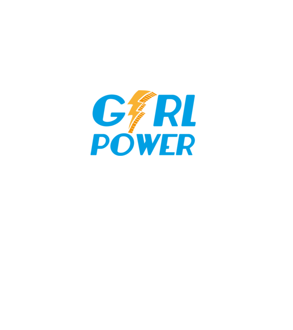 GirlPower model negru pe tricou