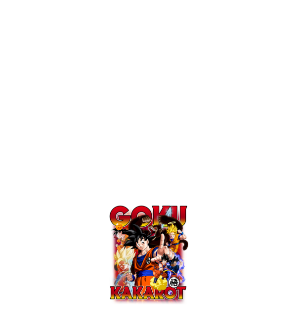 goku dragonball model alb pe tricou