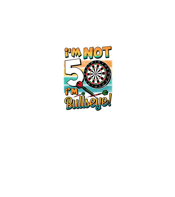 Darts Birthday 50 years old model negru pe tricou