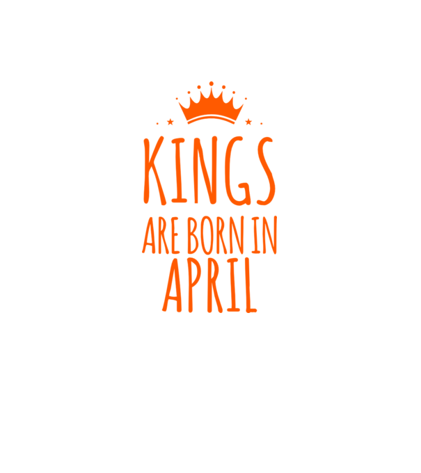 Kings are born in - April model gri închis pe tricou