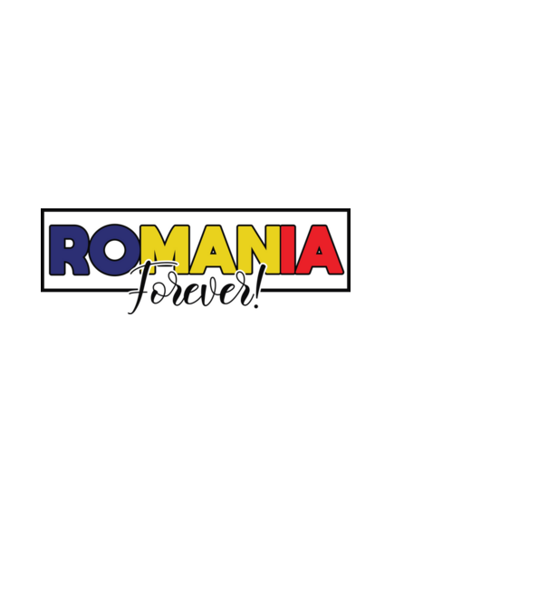 Romania forever model alb pe tricou