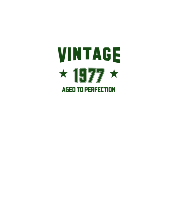 Vintage - 1977 model alb pe tricou