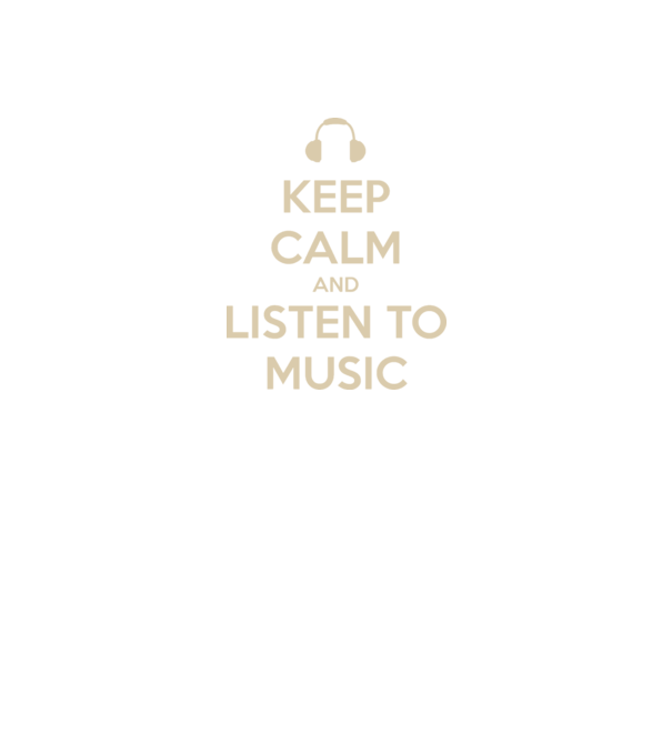 keep calm and listen to music model negru pe tricou