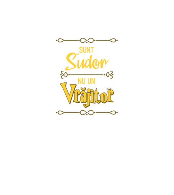 Sunt sudor, nu un vrăjitor model verde neon pe tricou