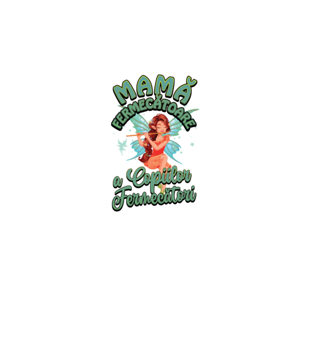 Mamă fermecătoare a copiilor fermecători model albastru deschis pe tricou
