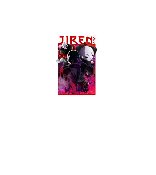jiren dragonball model negru pe tricou