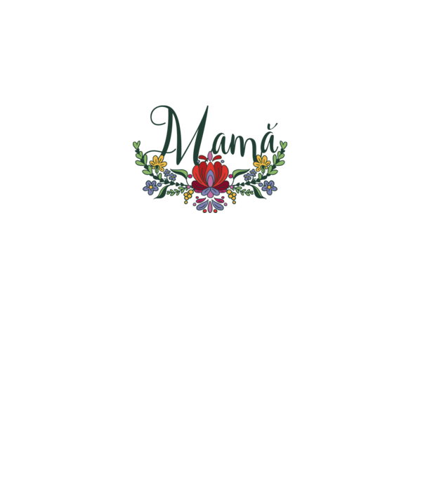 Mamă model alb pe tricou