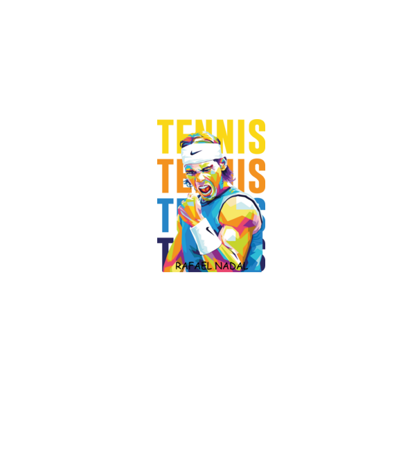 Nadal model albastru jeanși pe tricou