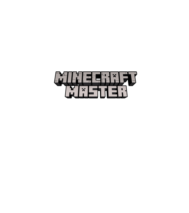 Minecraft Master model albastru închis pe tricou