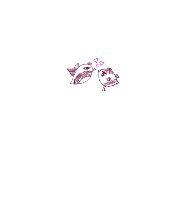 lovebirds model gri pe tricou