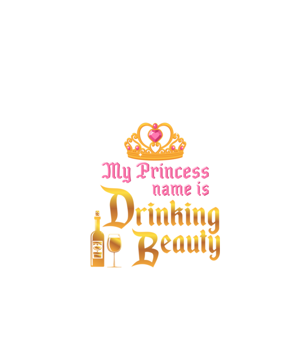 Drinking beauty model negru pe tricou