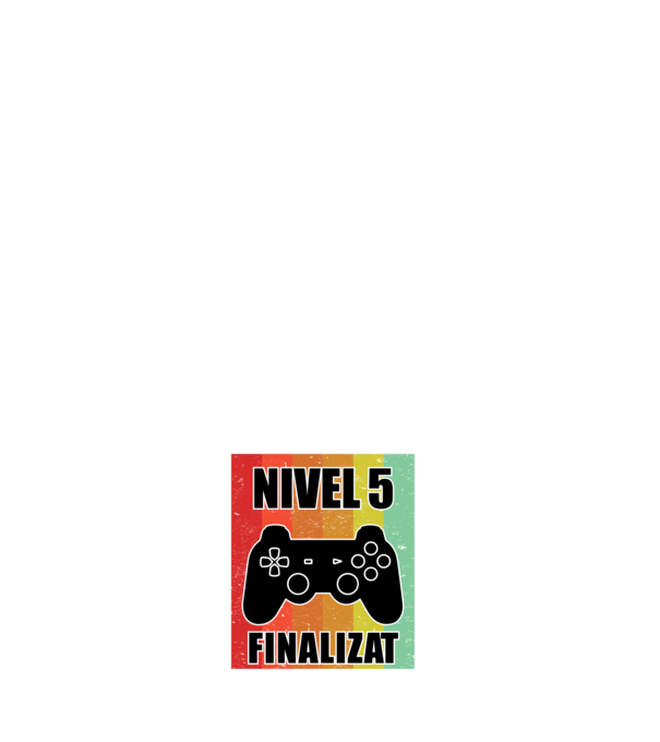 Nivel 5 finalizat model negru pe tricou