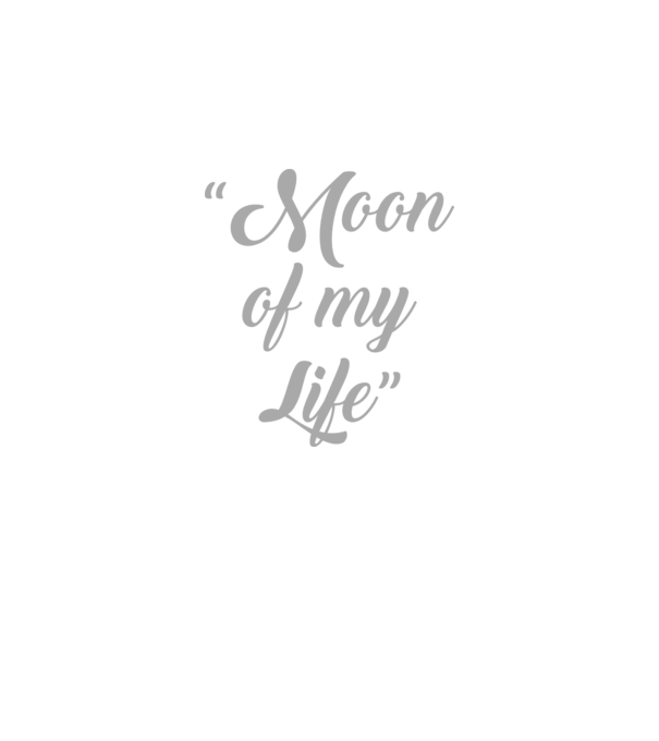 Moon of my life model negru pe tricou