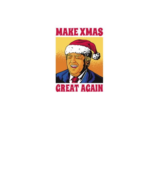 Make Xmas great again model negru pe tricou