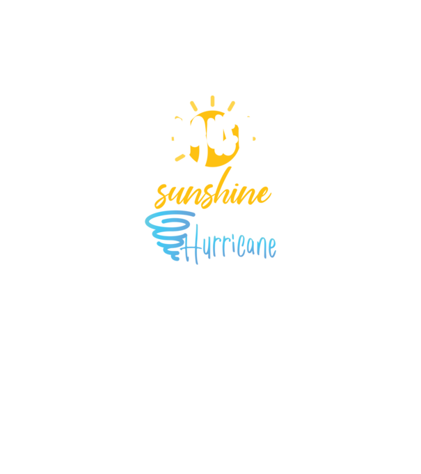 August Girls are Sunshine mixed with a little Hurricane model negru pe tricou