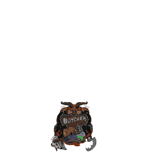 Heroes of the Storm - Butcher (snapsleek) model alb pe tricou