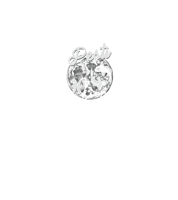 Zodiac femeie PEȘTI retro model negru pe tricou
