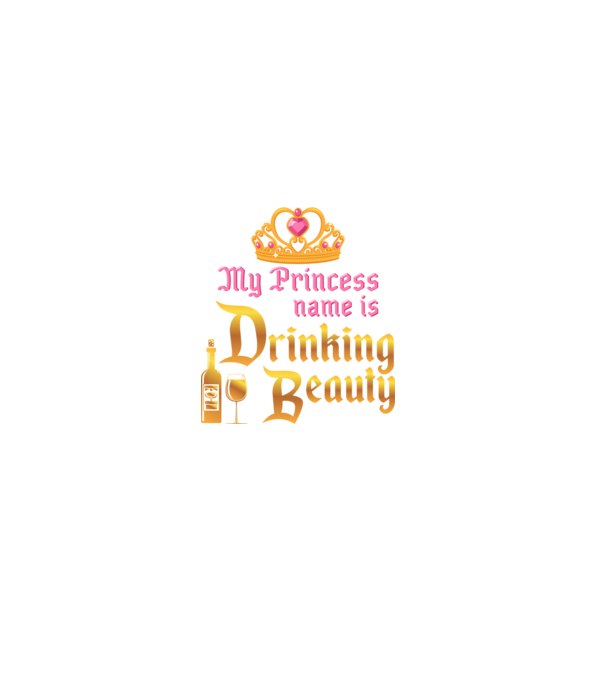 Drinking beauty model negru pe tricou