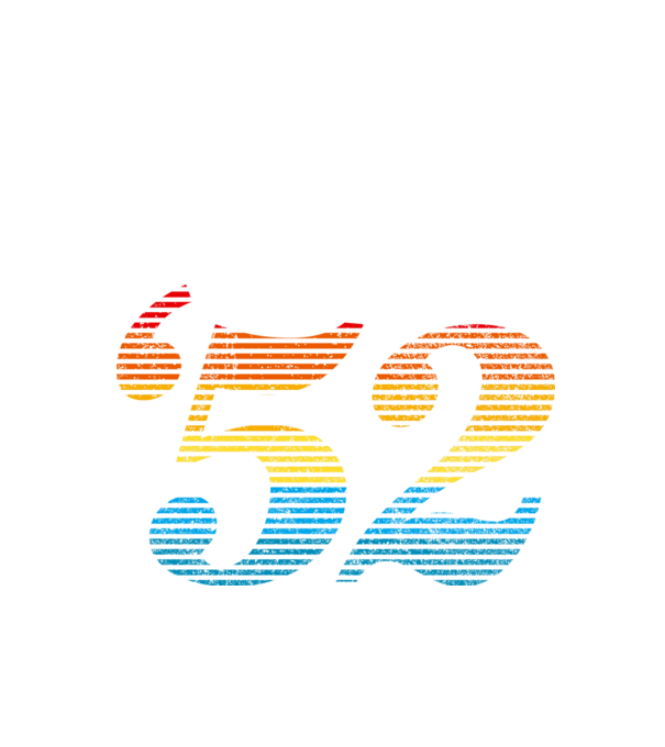 Retro Birthday 1952 model negru pe tricou