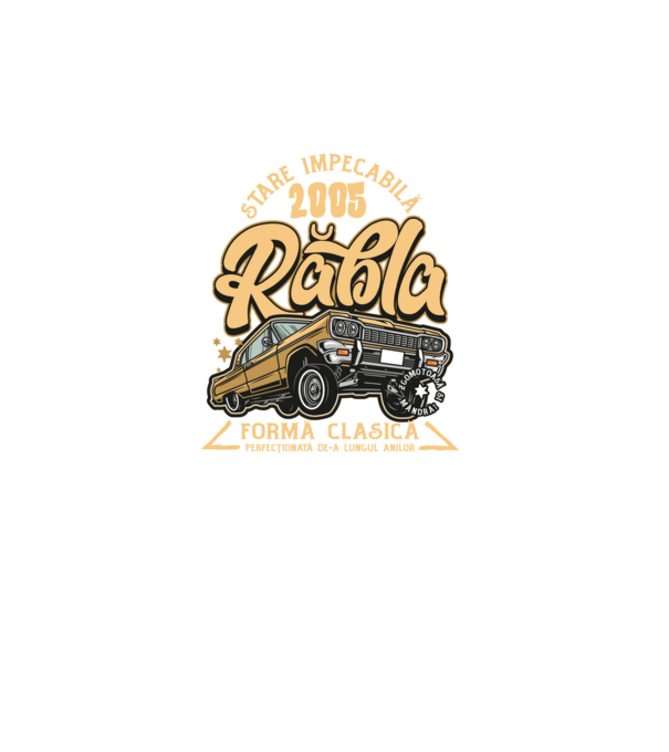 Rablă 2005 model turcoaz pe tricou